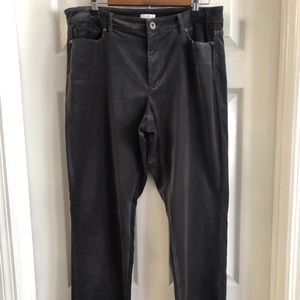 J. Jill Gray Velveteen Pant, size 14 Tall